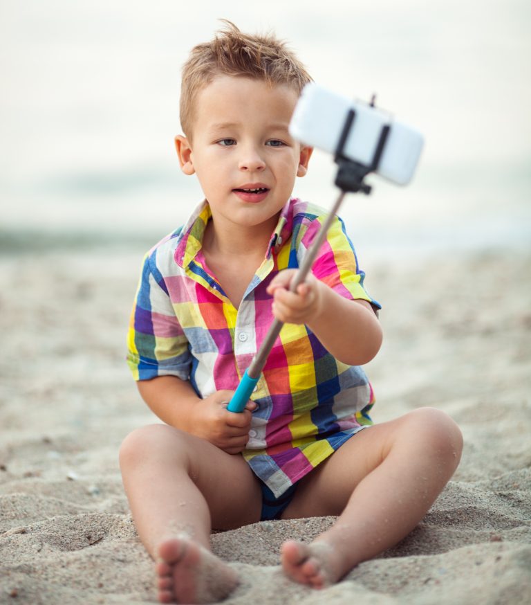 Child taking a selfie