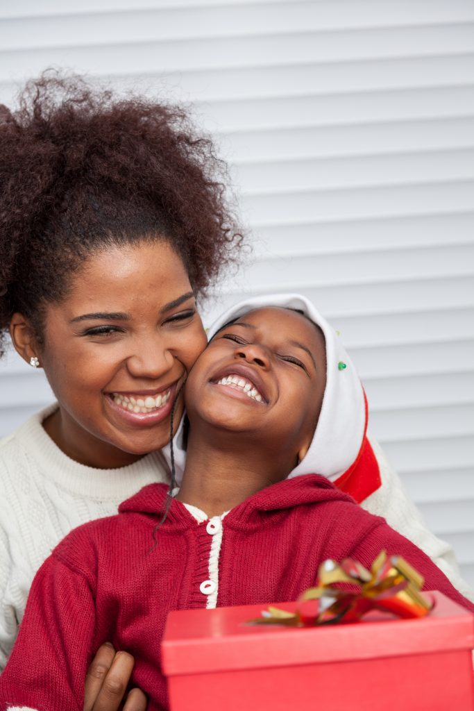 Mother and Daughter smiling