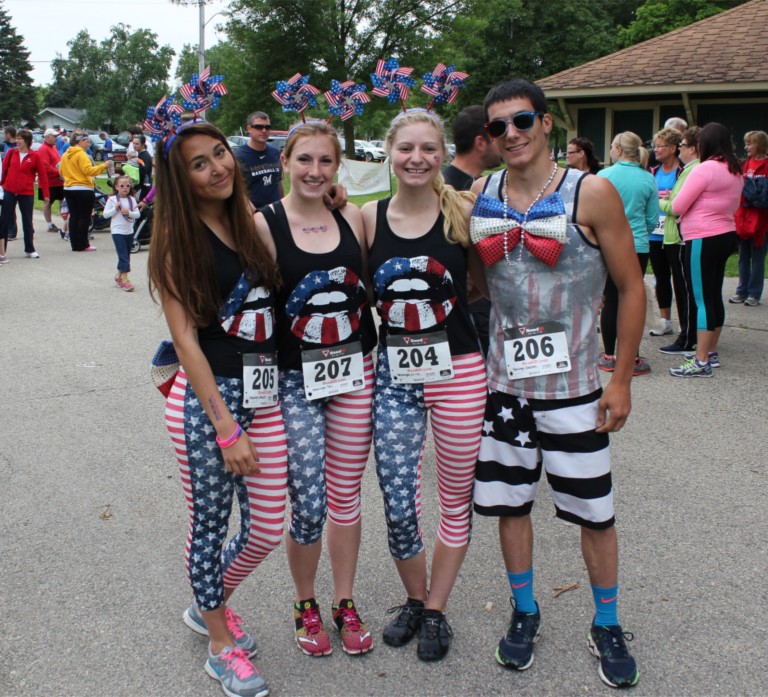 Group of people at the race