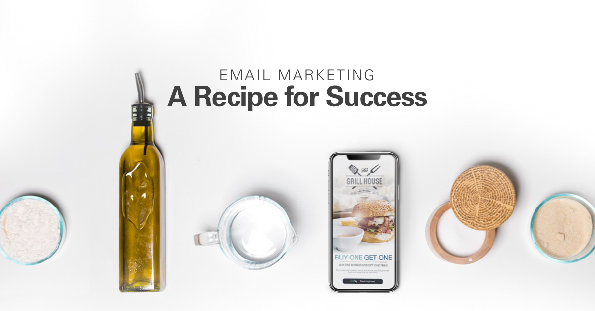 recipe for success olive oil bottle and smart phone