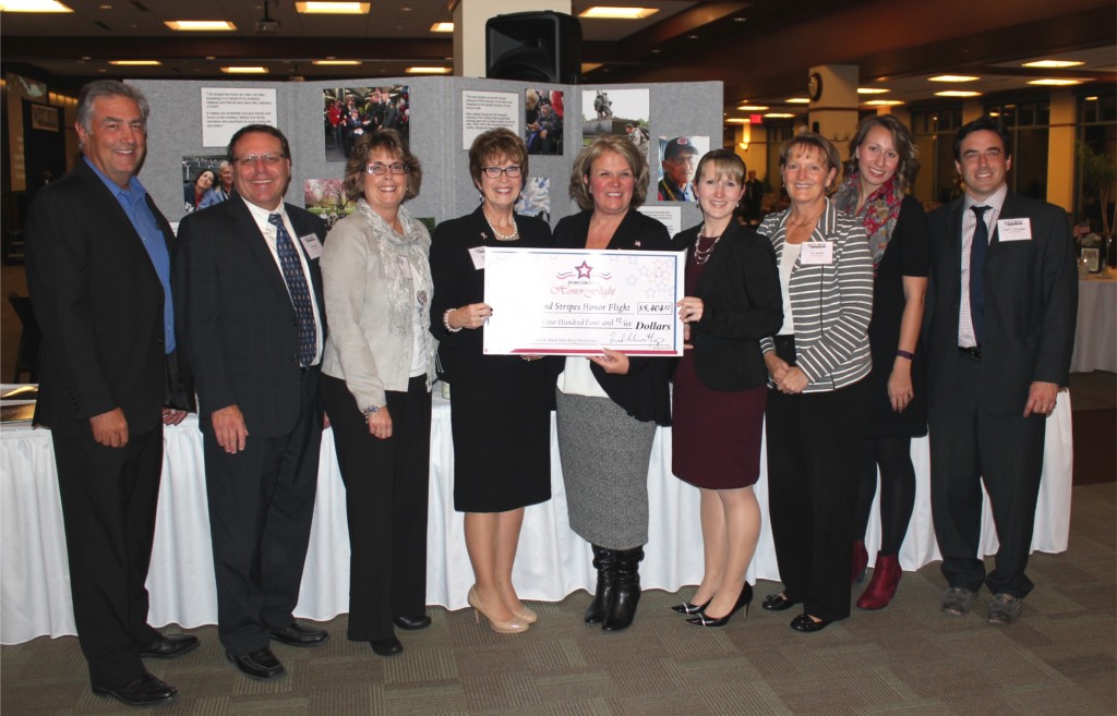 Stars and stripes check presentation 